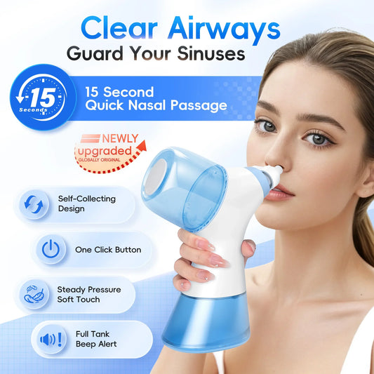 Allergy relief sinus rinse machine for clear nasal passages and easy breathing