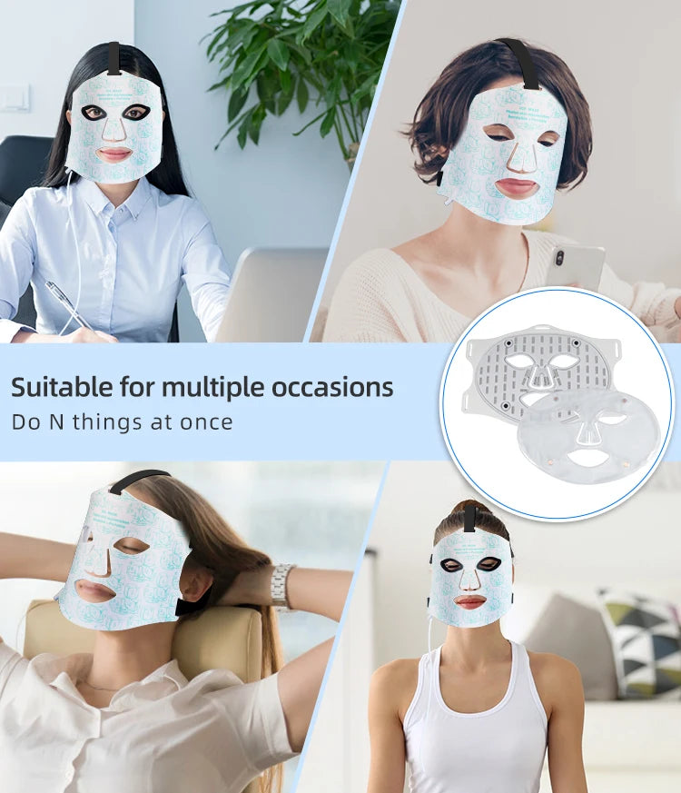 Home Spa Sessions LED Face Mask for Skin Rejuvenation and Firmness