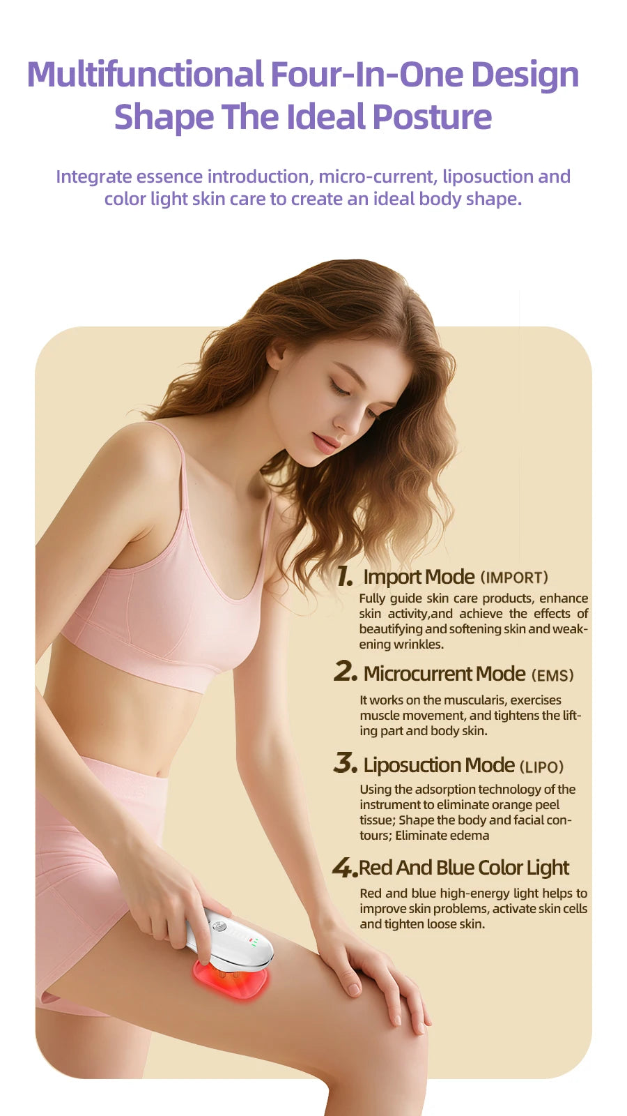 Home Spa Body Sculpting Massager for Cellulite Removal and Skin Tightening - 8