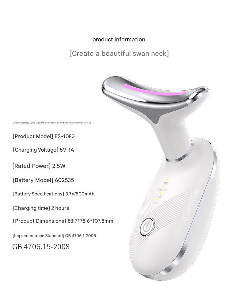 Daily skincare routine Red Light LED Facial Massager for skin tightening