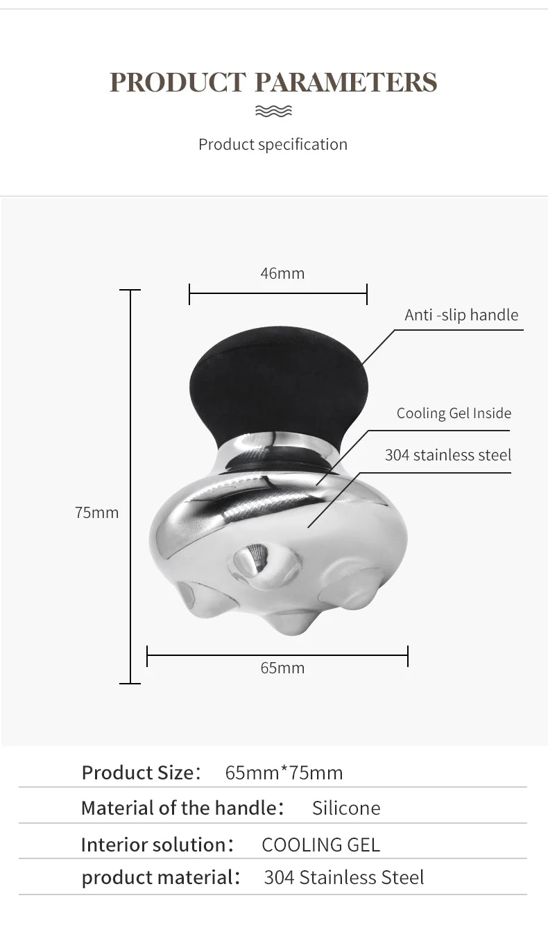 Daily Skin Care Mushroom Shaped Massage Tool for Relaxing Face and Body
