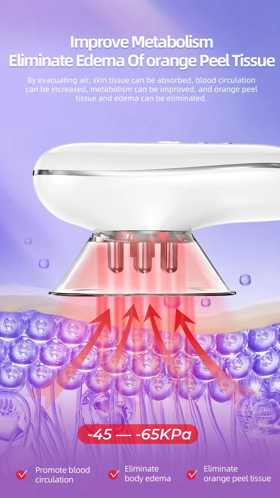 Home Spa Body Sculpting Massager for Cellulite Removal and Skin Tightening