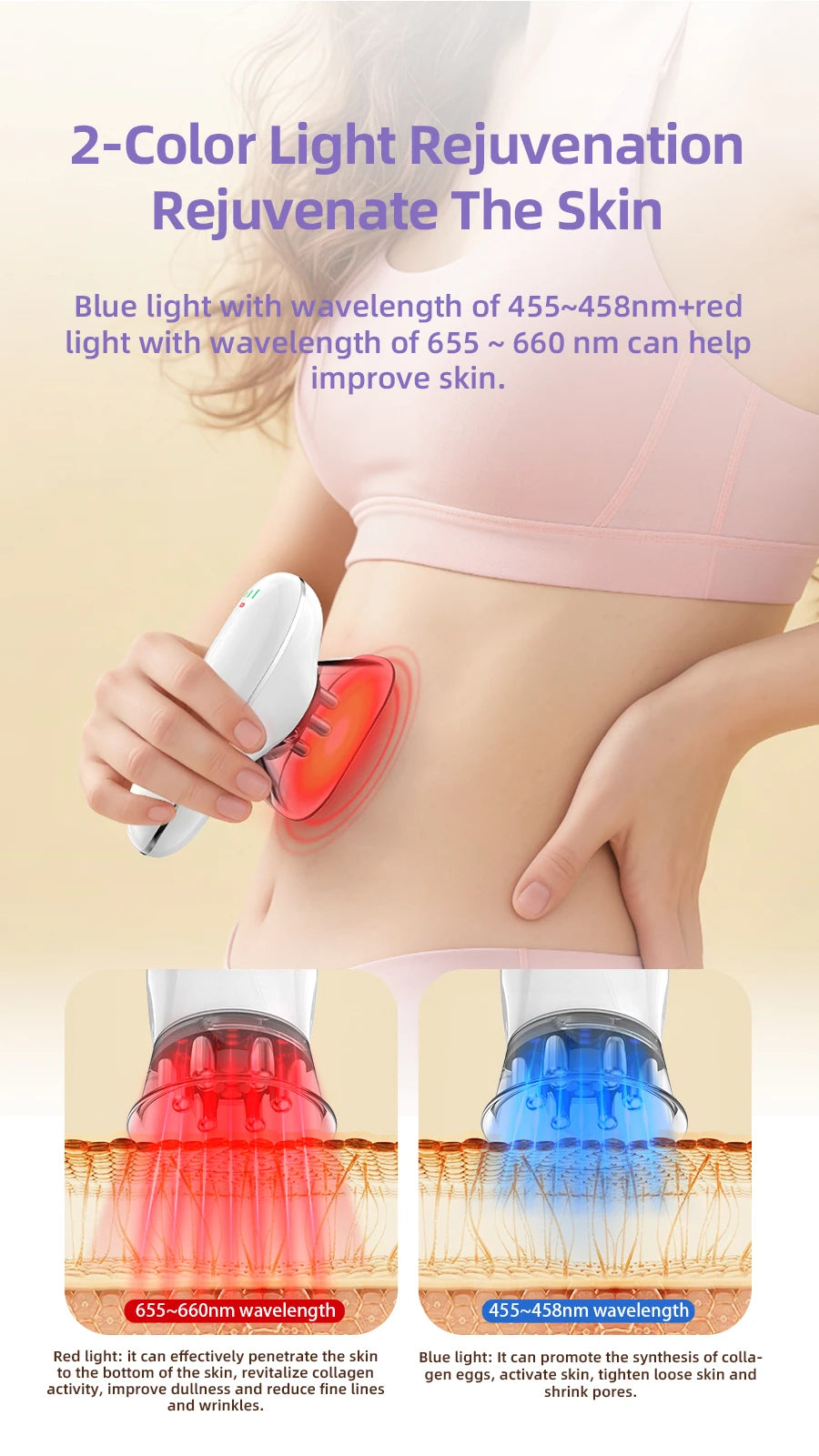 Home Spa Body Sculpting Massager for Cellulite Removal and Skin Tightening