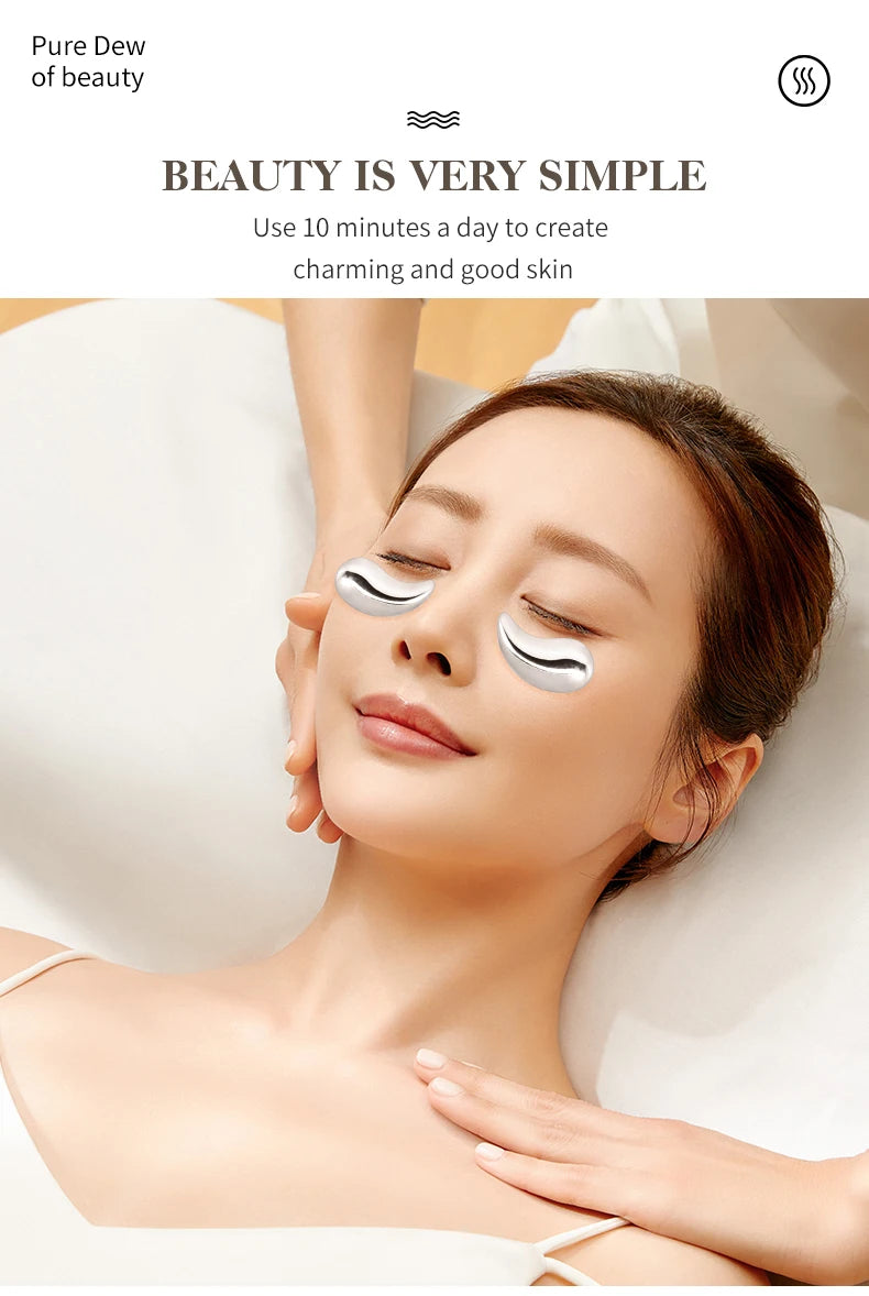 Home skincare cooling eye pads for puffy eyes relief and relaxation