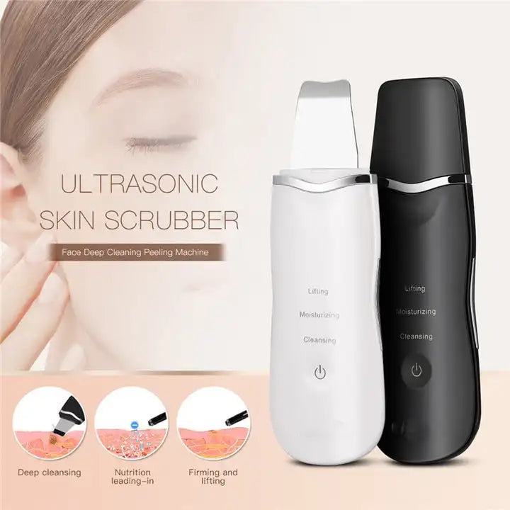 At Home Facial Ultrasonic Skin Spatula for Deep Cleaning and Blackheads