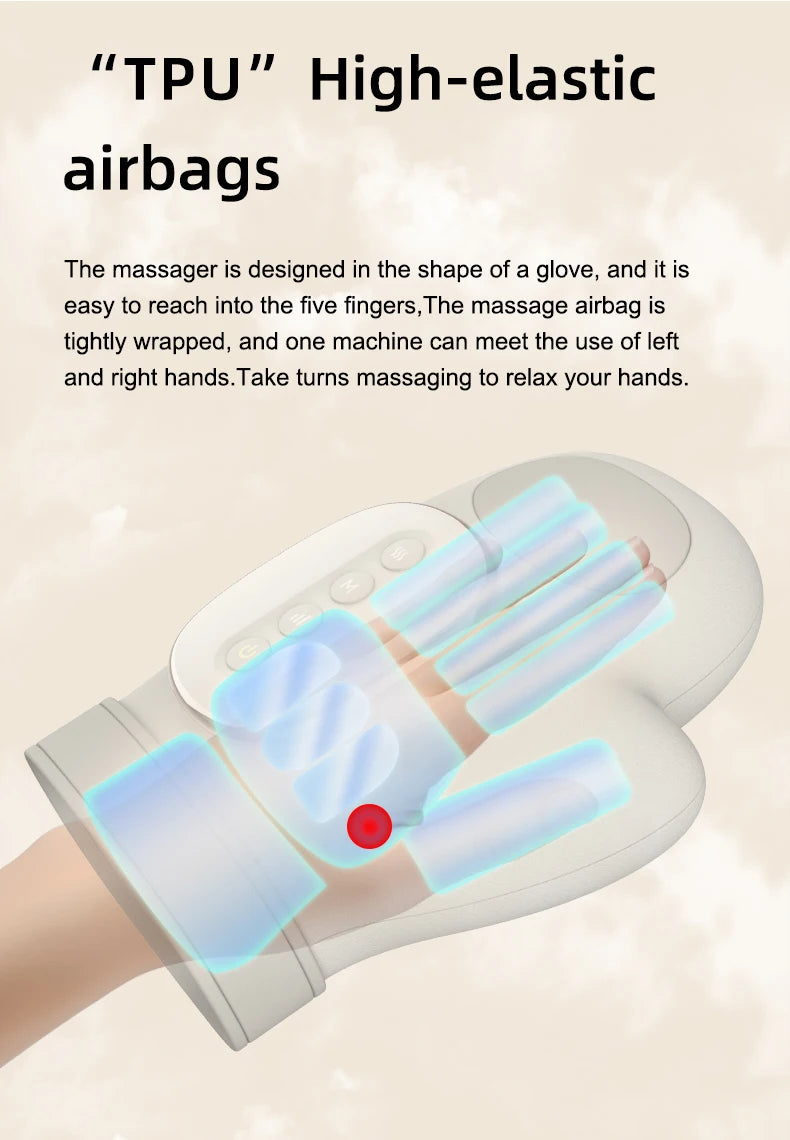 At Home Hand Massager Machine for Deep Palm Kneading and Finger Stretching