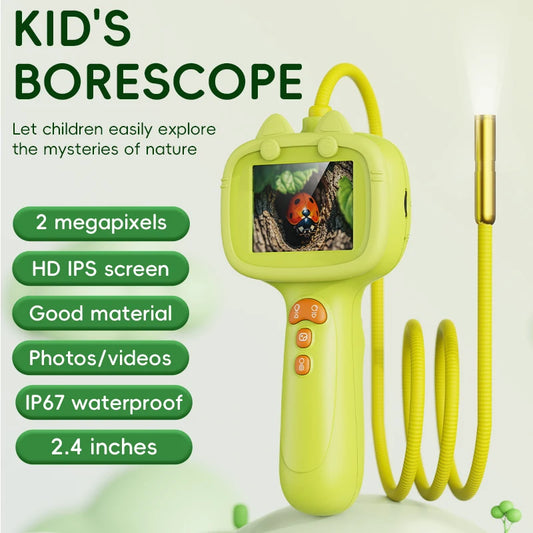 Outdoor Camping Kid Endoscope Camera for Nature Exploration and STEM Learning