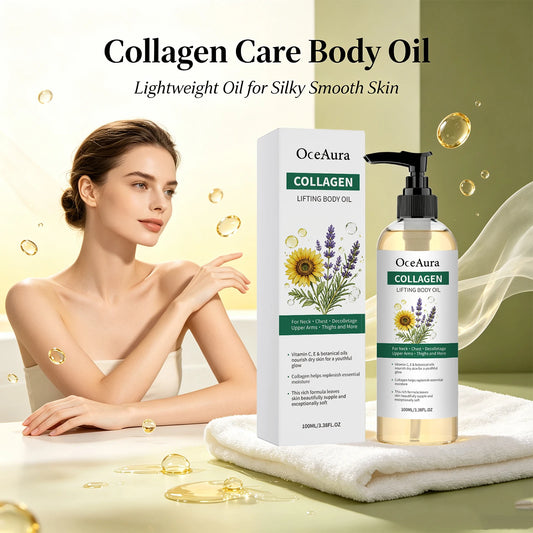 Dry Skin Care Collagen Body Oil for Deep Hydration and Smooth Fine Lines