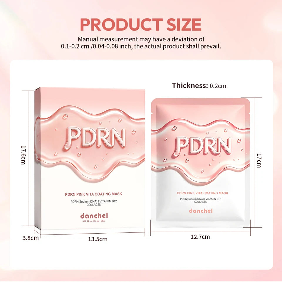 Daily Skincare Korean Salmon DNA PDRN Pink Vitamin Sheet Mask Hydration - 15