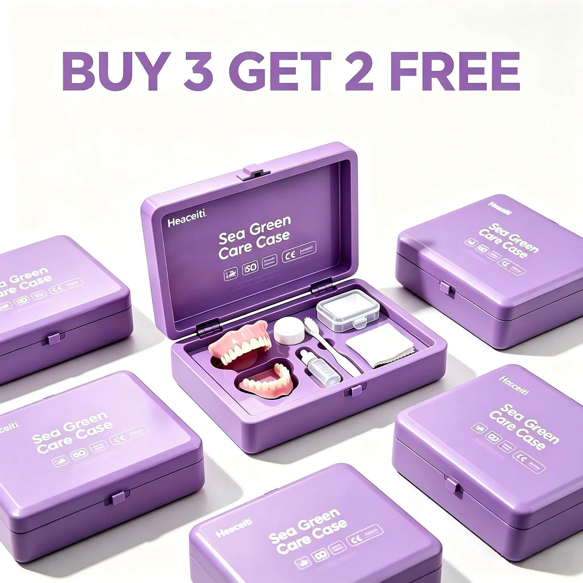 Daily Smile Natural Cosmetic Denture Kit for Instant Comfort Fit
