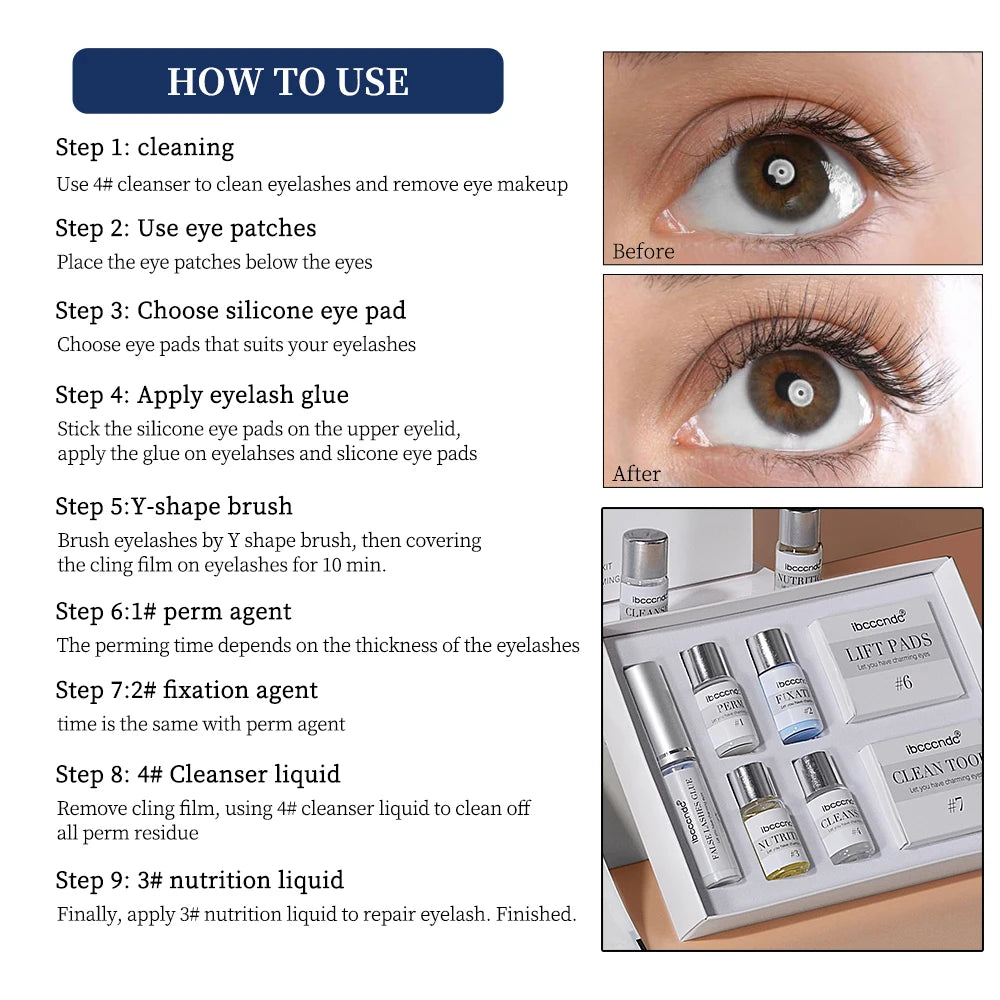 Home Use Eyelash Lifting Kit for Semi Permanent Curl
