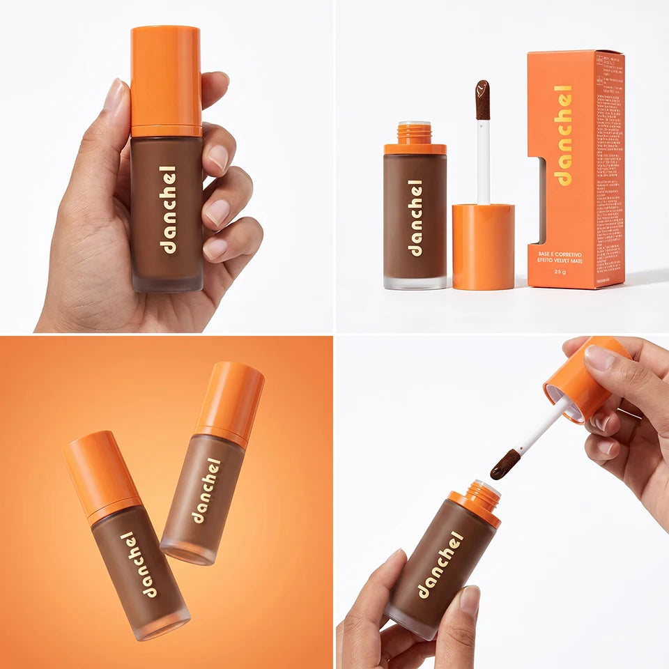 Daily Makeup Liquid Foundation and Concealer for Smooth Matte Coverage - 17