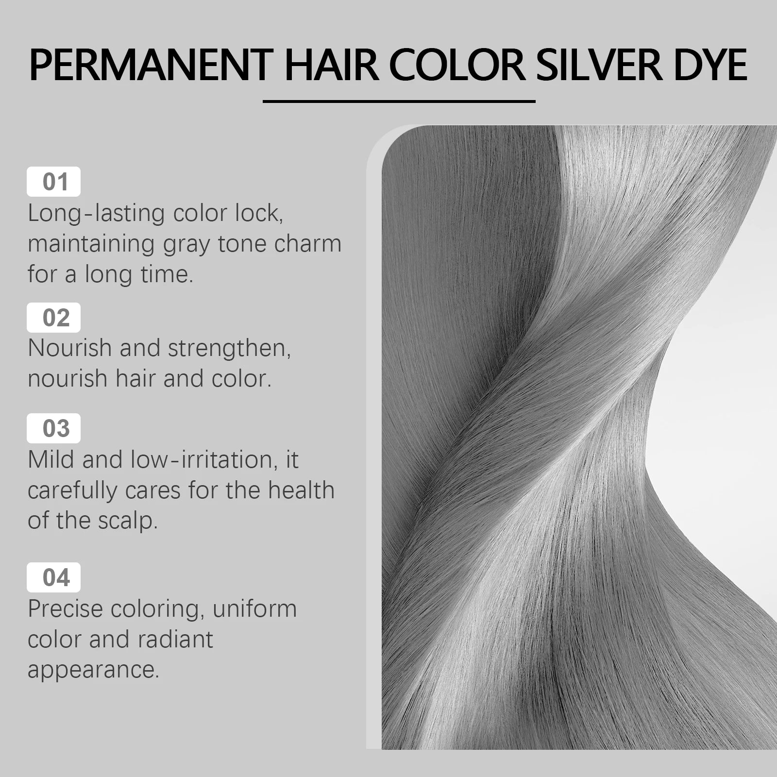 Bathroom Hair Coloring Gray Hair Dye Cream Cover White Hair Permanently - 11