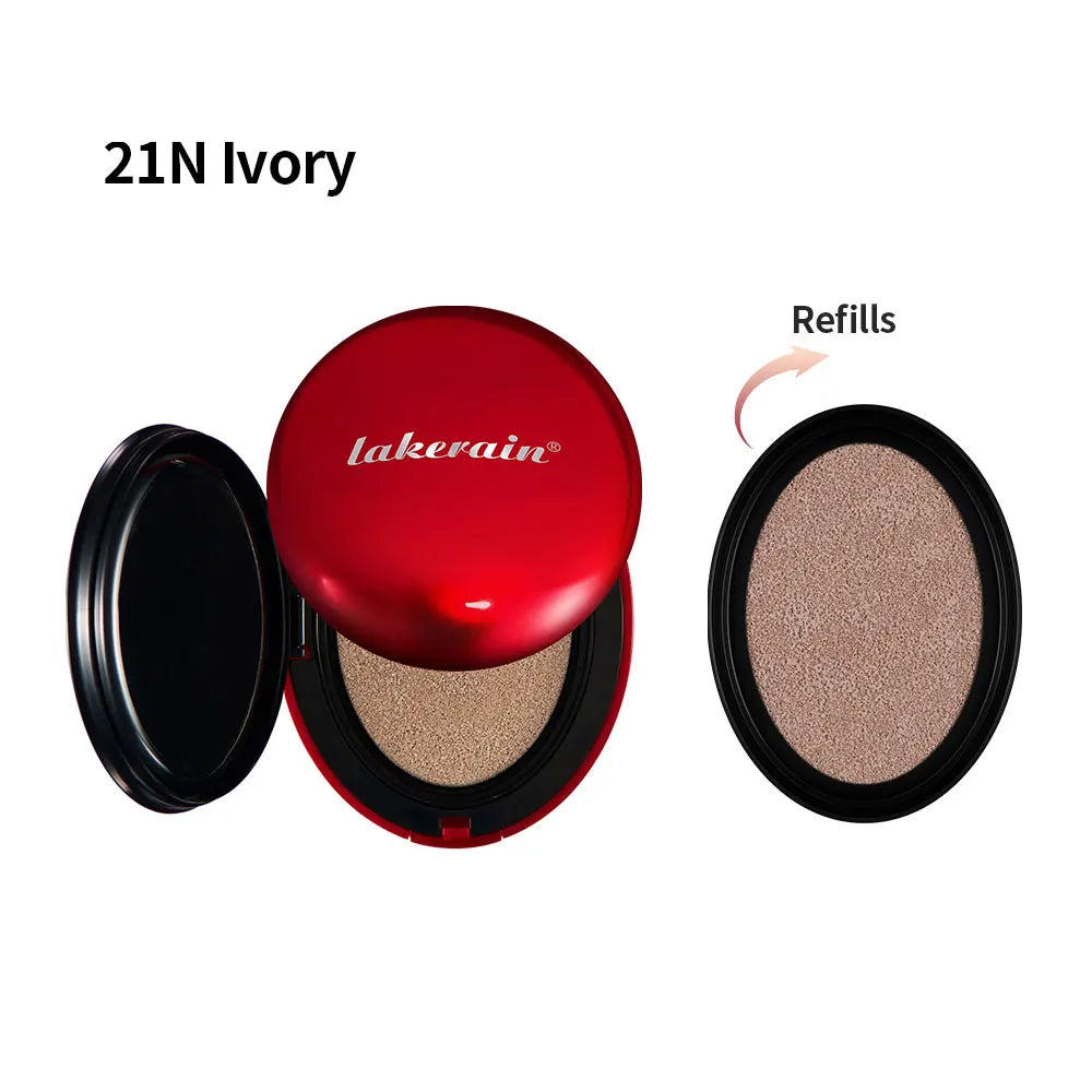Korean makeup Super Fit Cushion Foundation with waterproof cover.