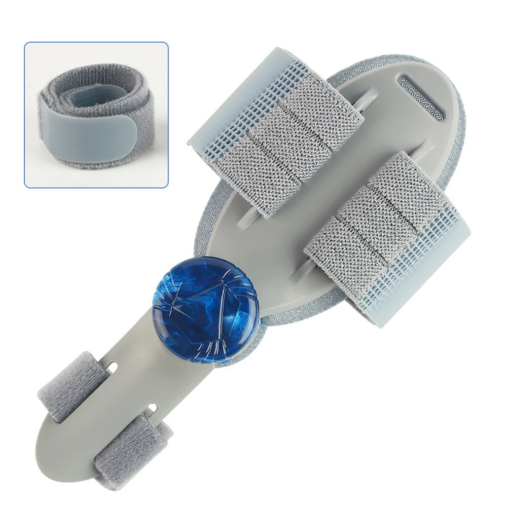 Home bunion adjuster brace with knob dial for comfortable toe alignment