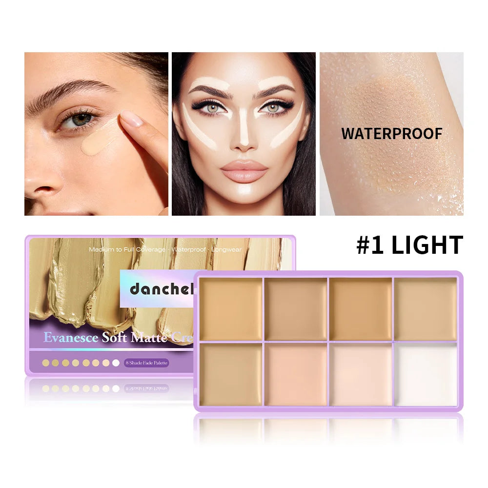 Daily Makeup Cream Concealer Palette Long Wear Natural Flawless Soft Matte