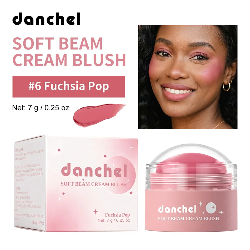 Daily Makeup Soft Cream Blush Long Wearing Multi Use Smooth Texture