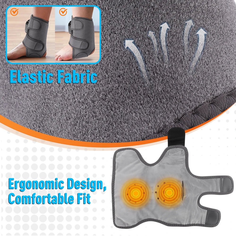 At Home Ankle Calf Foot Vibration Massager With Six Level Heating