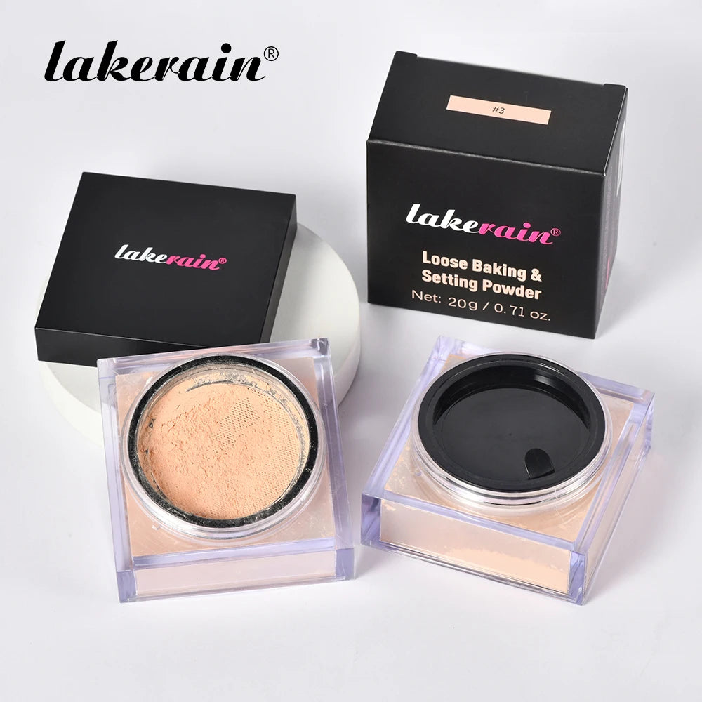 Daily Makeup Routine Loose Setting Powder for Flawless Matte Finish