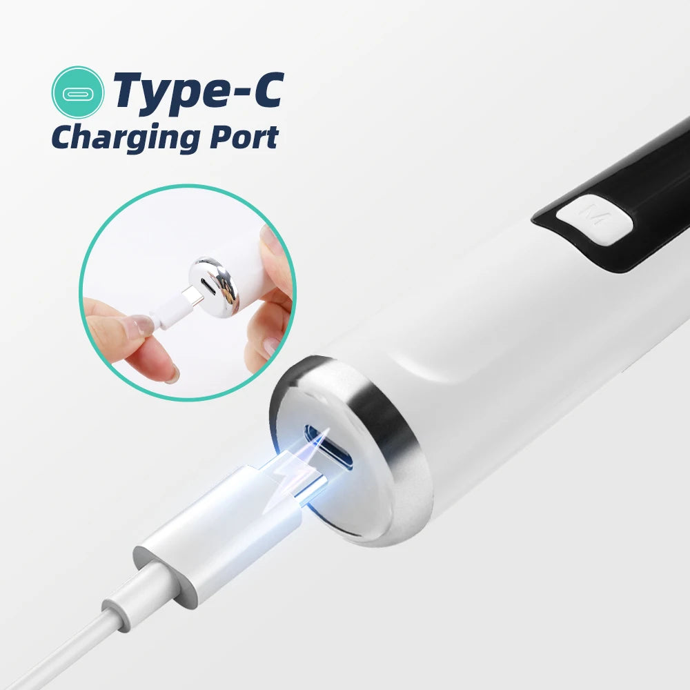 Bathroom Dental Scaler Electric Tooth Cleaner for Tartar Plaque Removal - 17