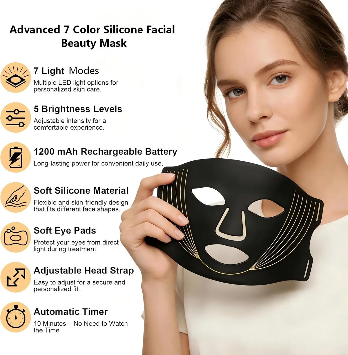 Home Spa Facial Care LED Face Mask for Glowing Skin