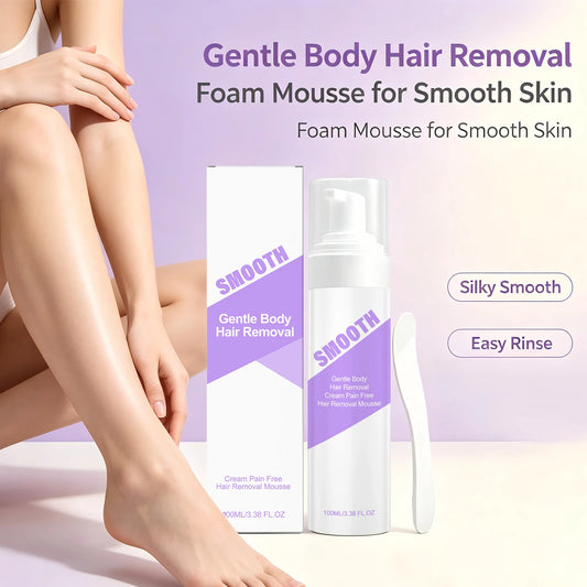 Smooth Skin Hair Removal Mousse for Painless and Easy Body Grooming