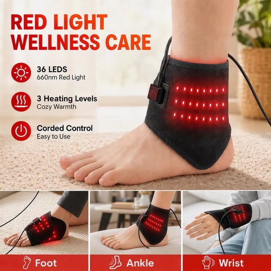 Joint Relief Red Light Therapy Wrap with 3 Heating Levels for Joints