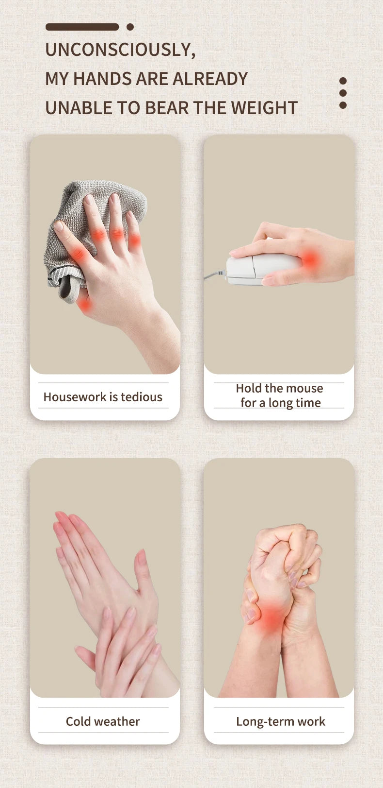 At Home Hand Massager Machine for Deep Palm Kneading and Finger Stretching - 19