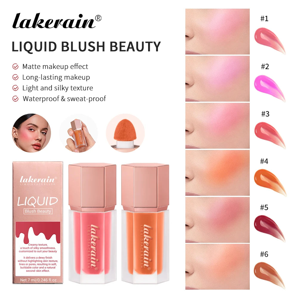 Daily Makeup Liquid Blush Long Lasting Velvet Matte Finish