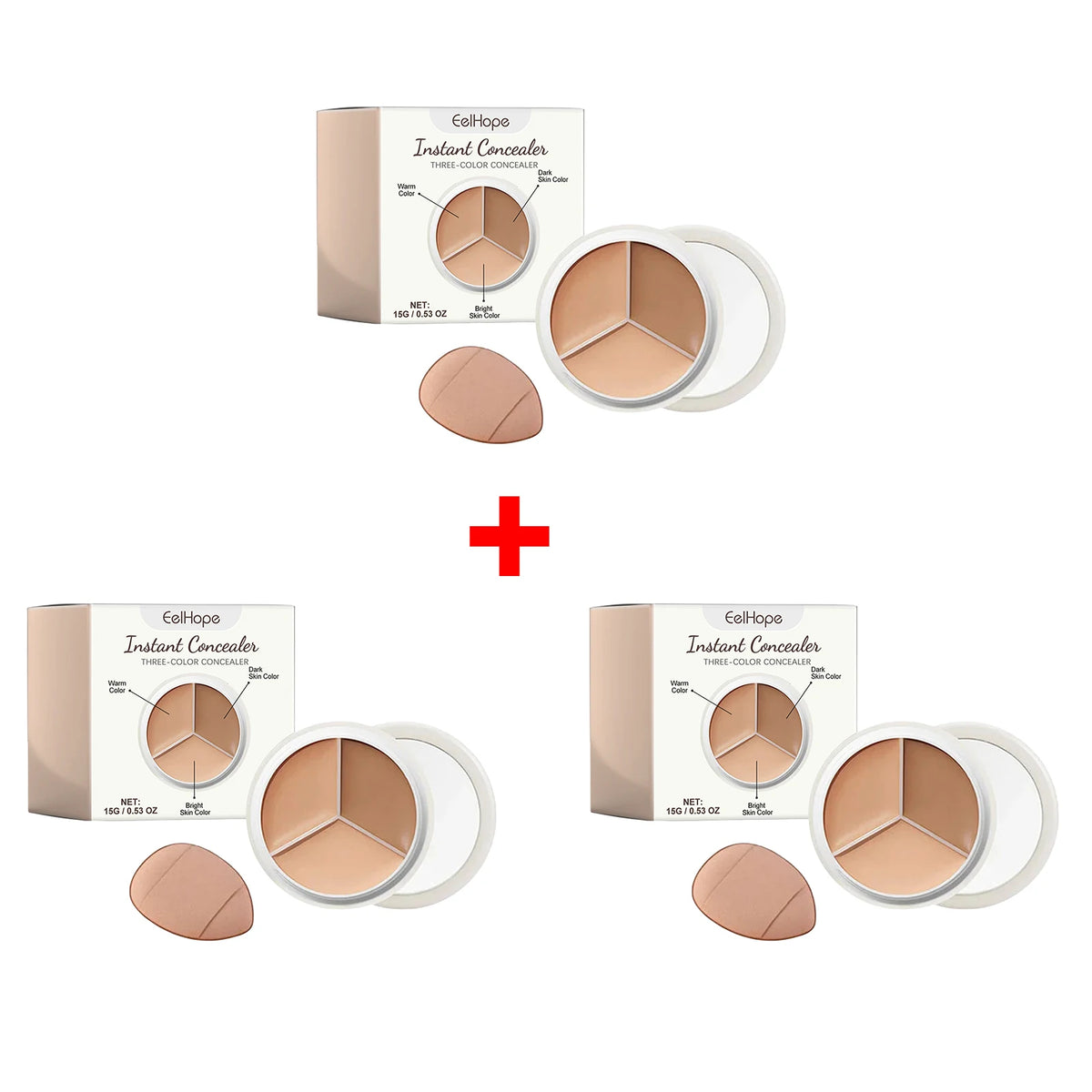 Daily Makeup Face Cream Concealer Palette for Flawless Coverage