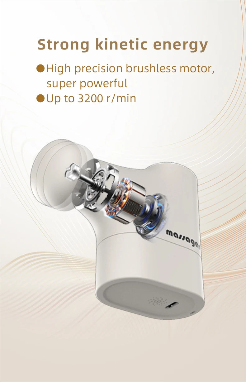 Home and travel muscle relief mini massage gun for total relaxation