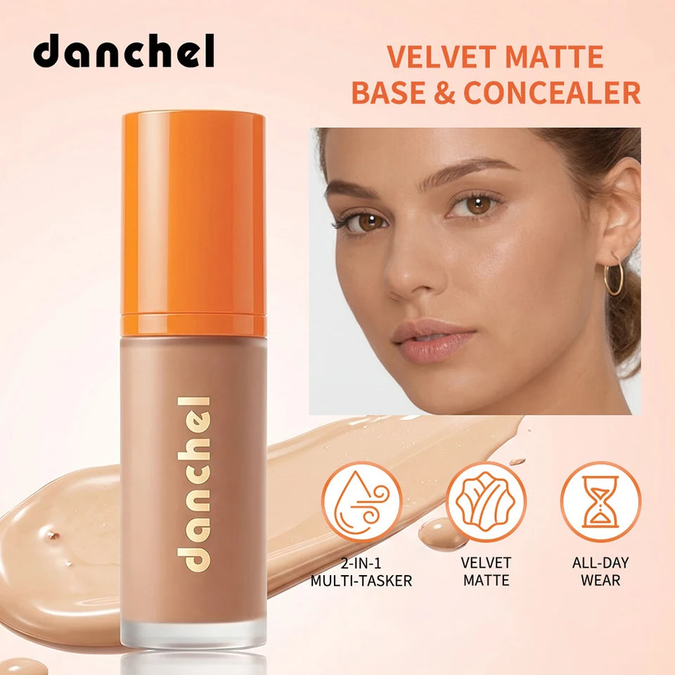 Daily Makeup Liquid Foundation And Concealer Velvet Matte Finish