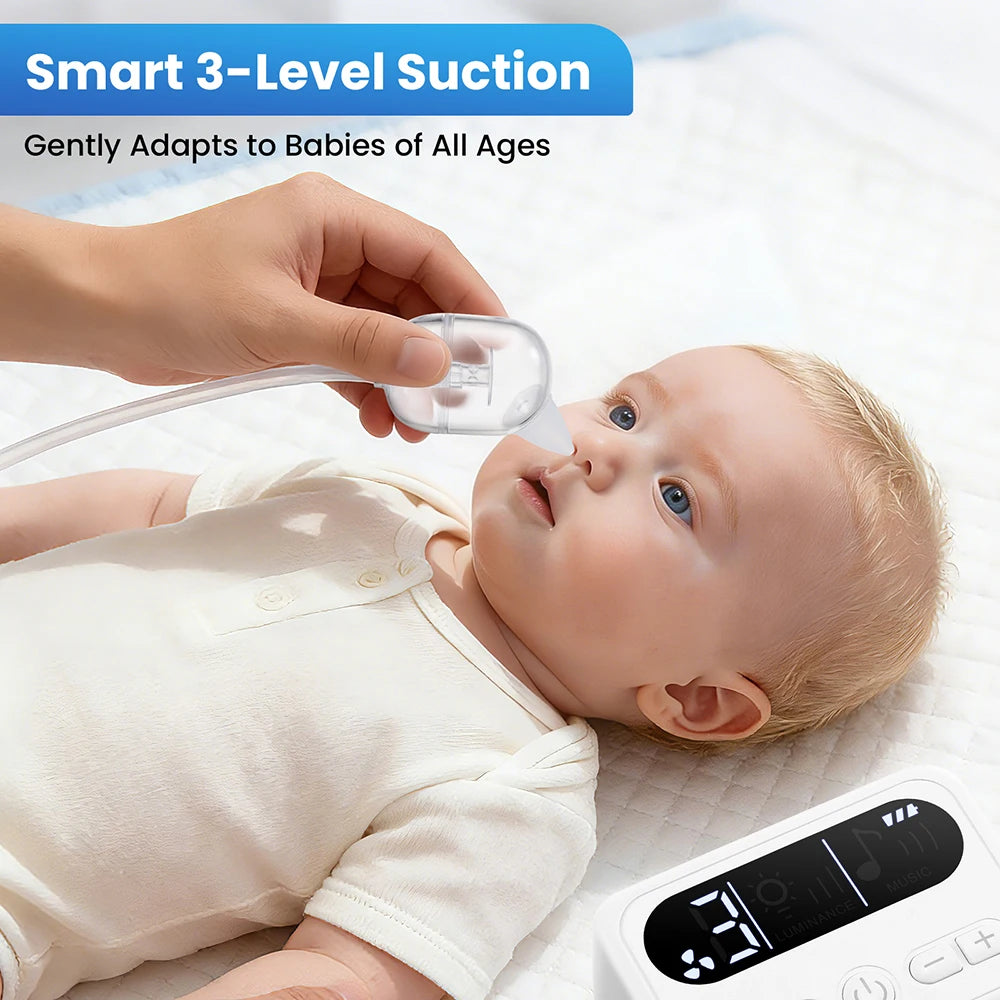 Nursery Nasal Aspirator gentle electric nose cleaner for stuffy babies - 3