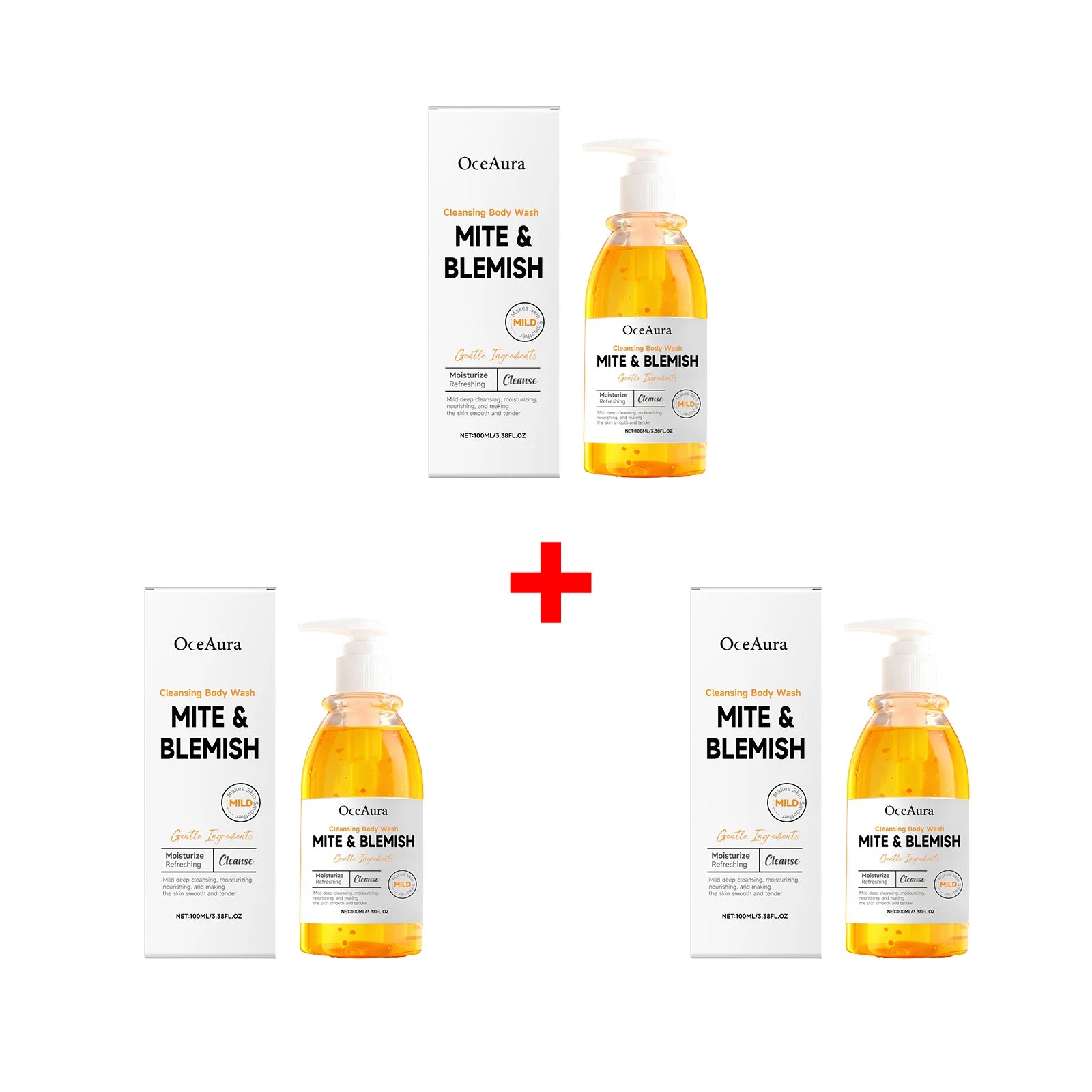 Oily Skin Mite And Blemish Cleansing Body Wash For Acne Control - 15