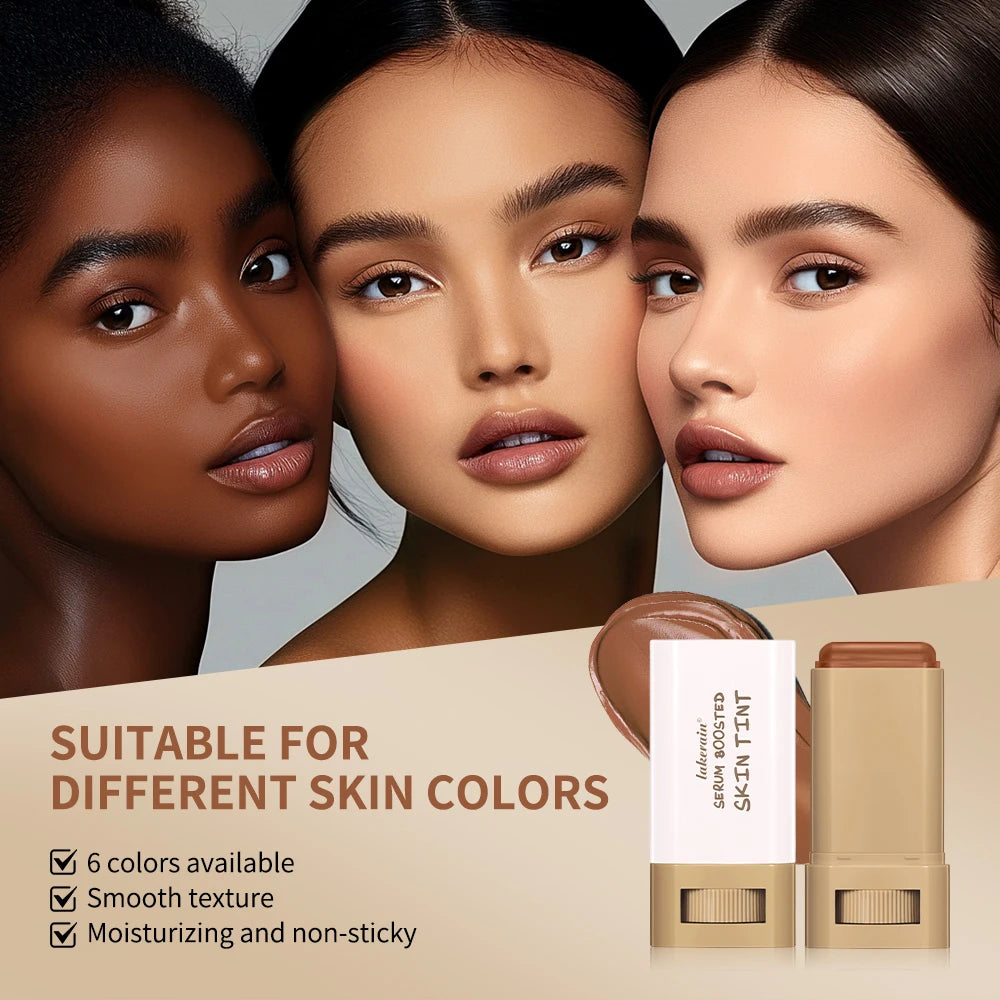 Daily Makeup Skin Tint Stick Serum with Puff for Natural Coverage - 4