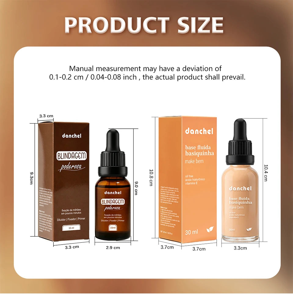Daily Makeup Face Makeup Set with Primer Serum and Liquid Foundation - 13