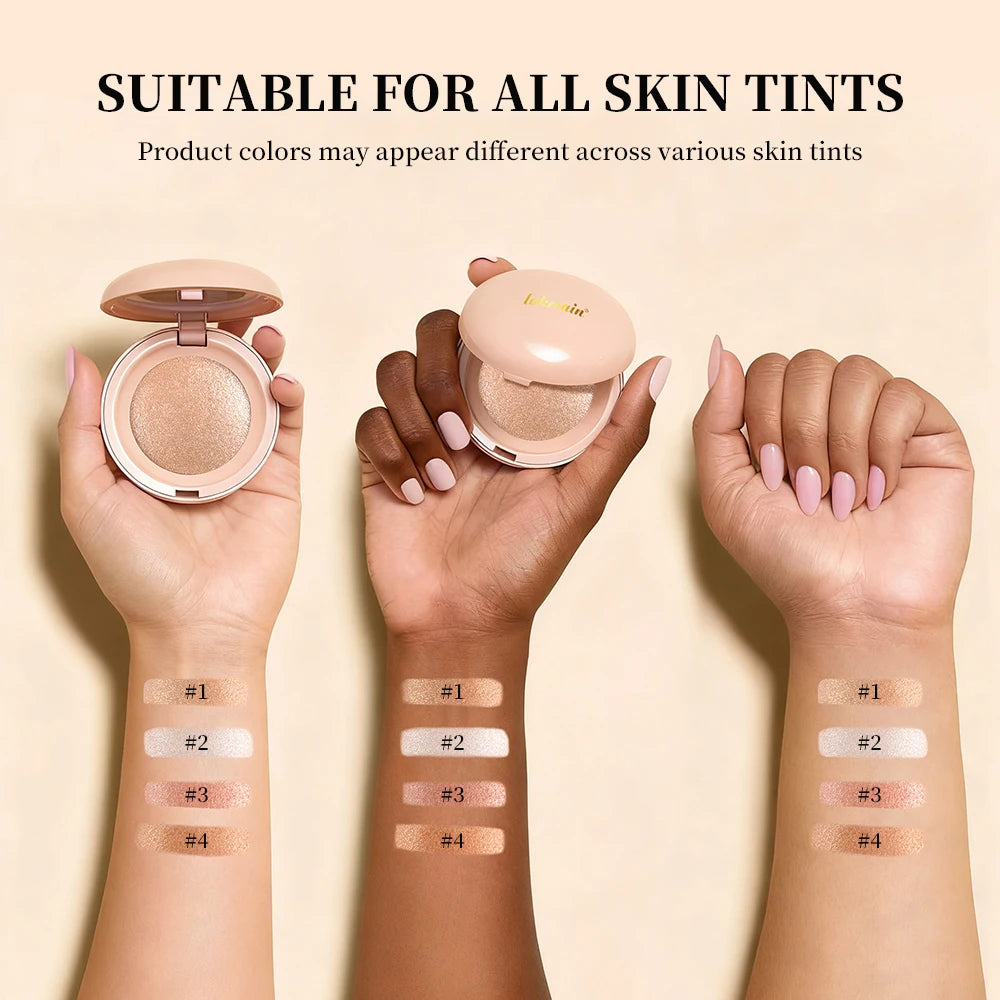 Daily Makeup Highlighter Powder for Natural Luminous Glow and Brightening - 6