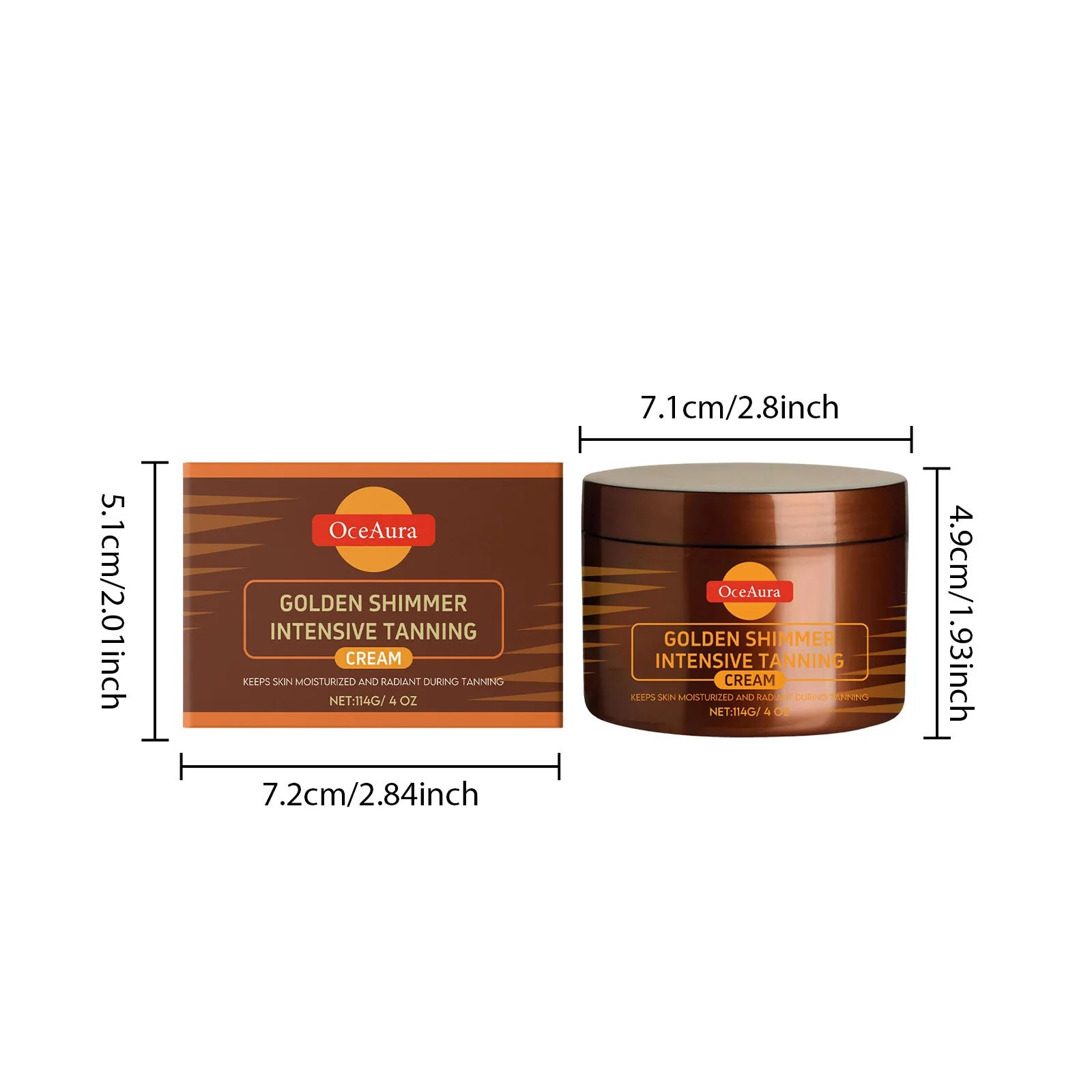 Beach Tan Shine Brown Tanning Accelerator Cream for Natural Glow - 10