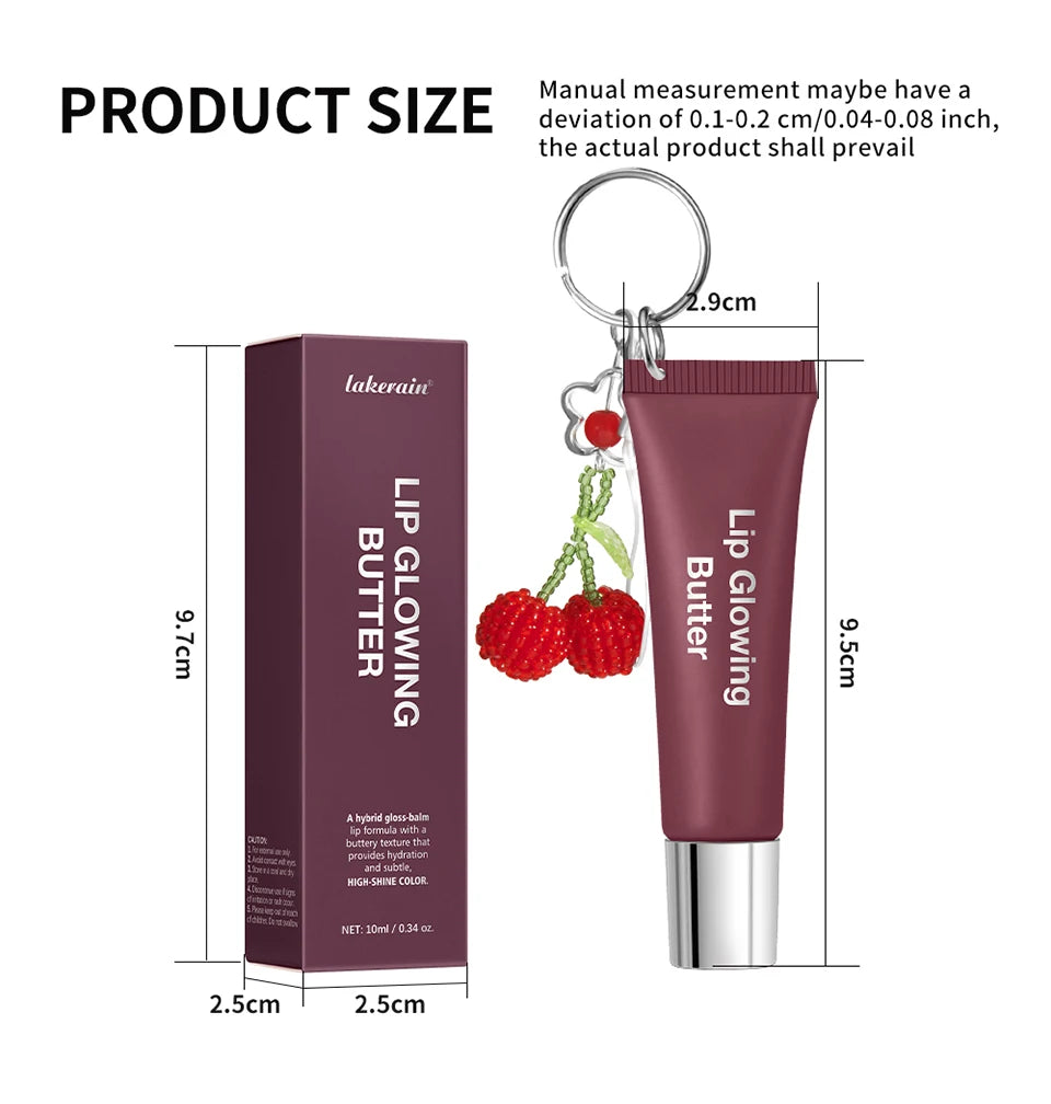 Daily Makeup Lip Gloss With Keychain For Long Lasting Hydrating Care - 14