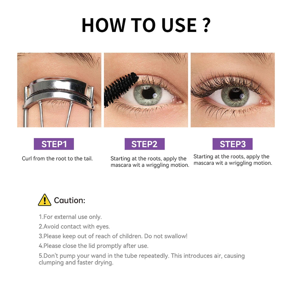 Daily Makeup 5D Mascara Waterproof Lengthening and Volume Effect - 15
