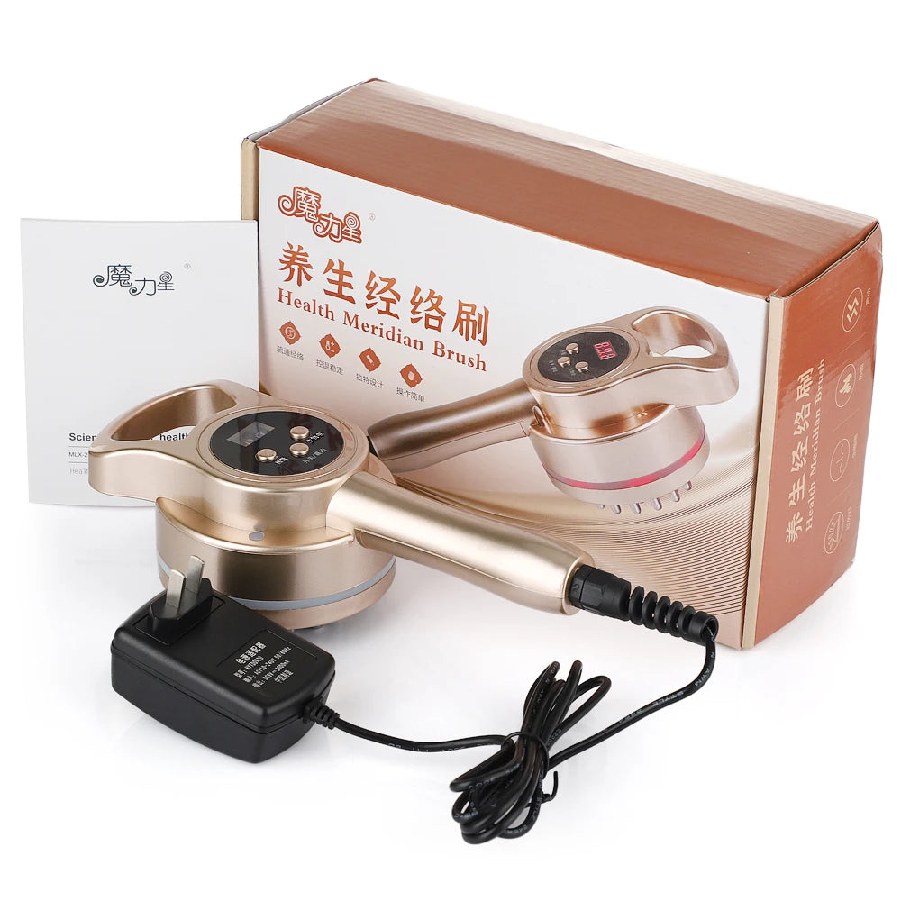 At Home Electric Meridian Brush Massager for Body Slimming and Relaxation - 15