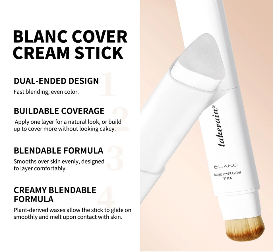 Daily Makeup Routine Dual Ended Color Changing Foundation Stick Smoothly
