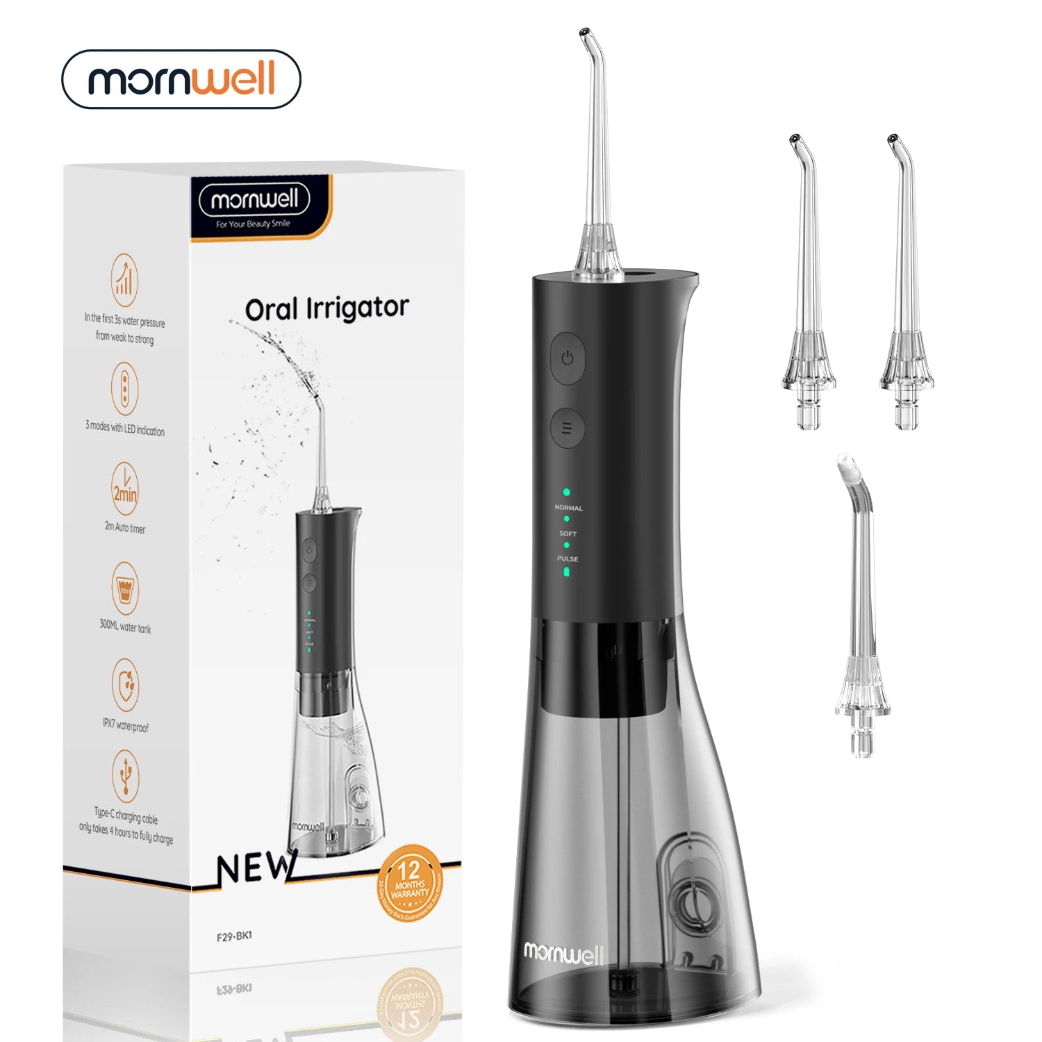 Bathroom Oral Care Portable Water Flosser For Deep Cleaning - 1
