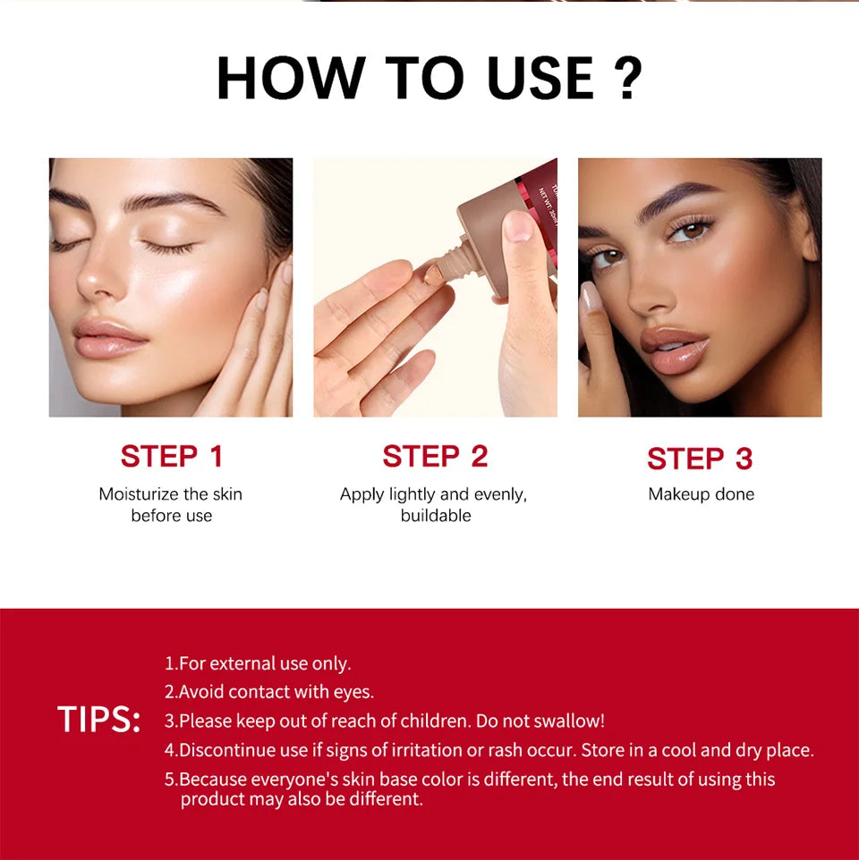 Daily Makeup Blur Base Balm and Dual Brush Set for Smooth Finish - 16
