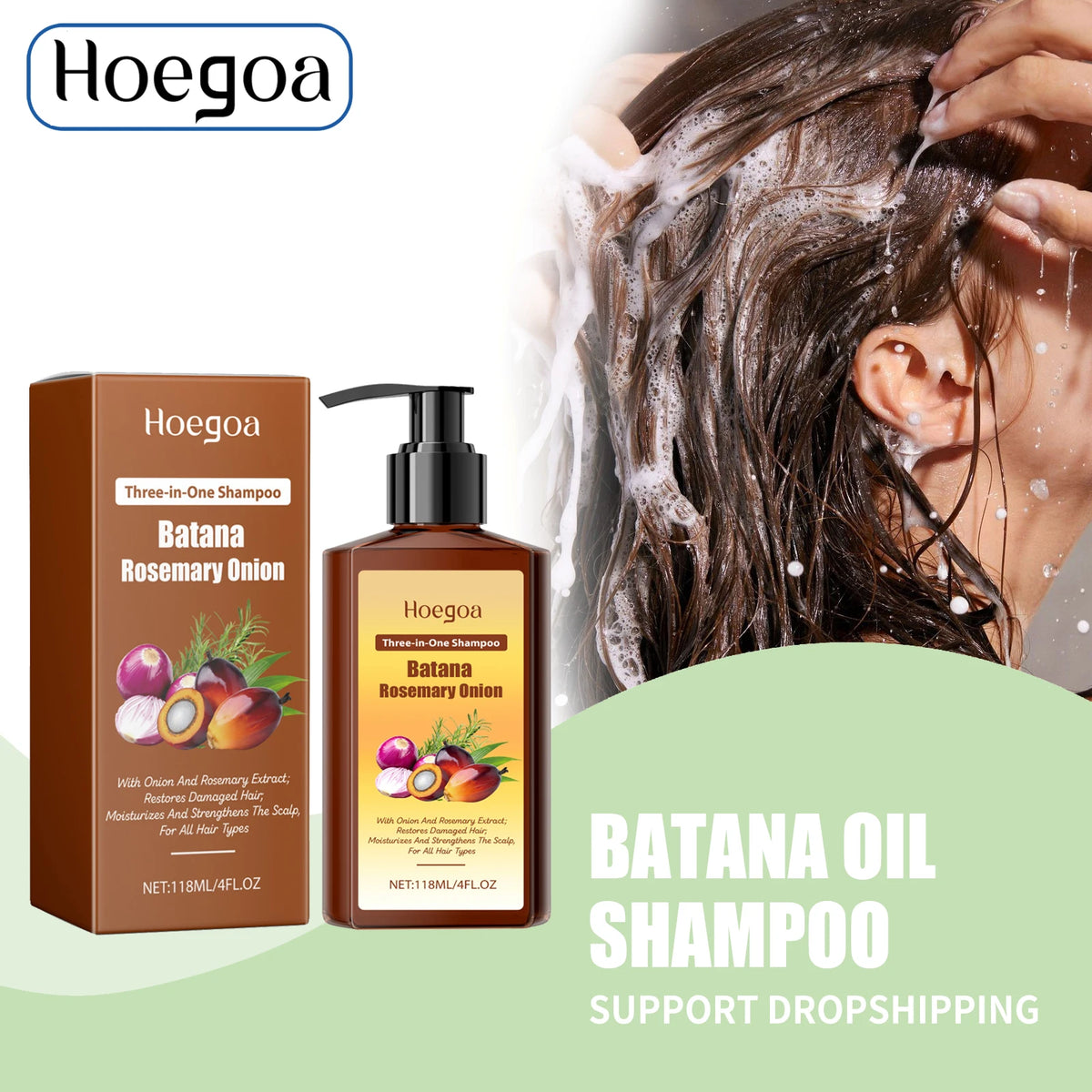 Daily Shower Batana Rosemary Shampoo for Hair Growth and Scalp Care