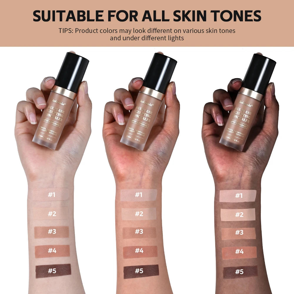 Daily Makeup Routine Waterproof Liquid Concealer for Flawless Coverage - 5