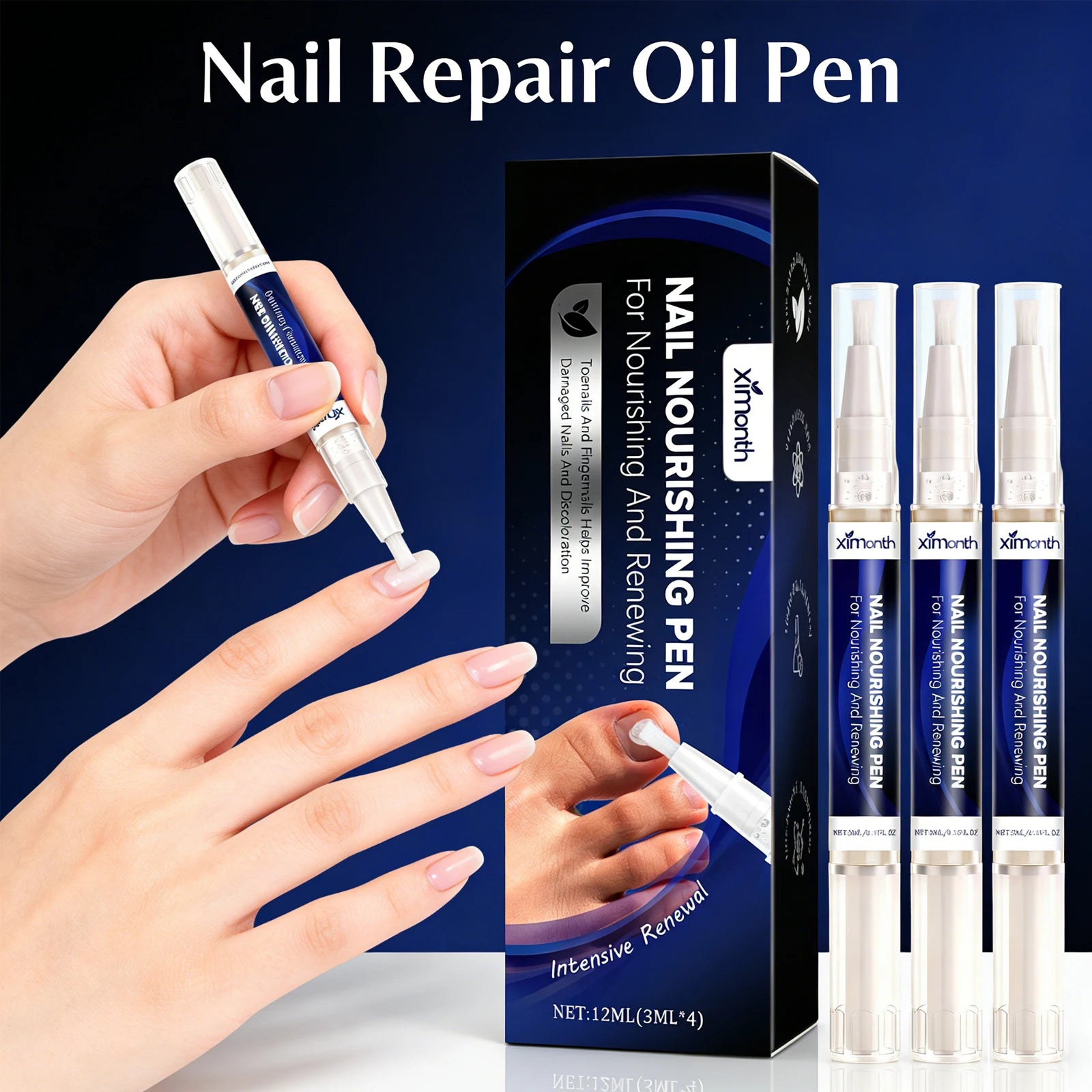At home nail care cuticle oil pen to repair dry and fragile nails - 1