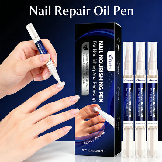 At home nail care cuticle oil pen to repair dry and fragile nails