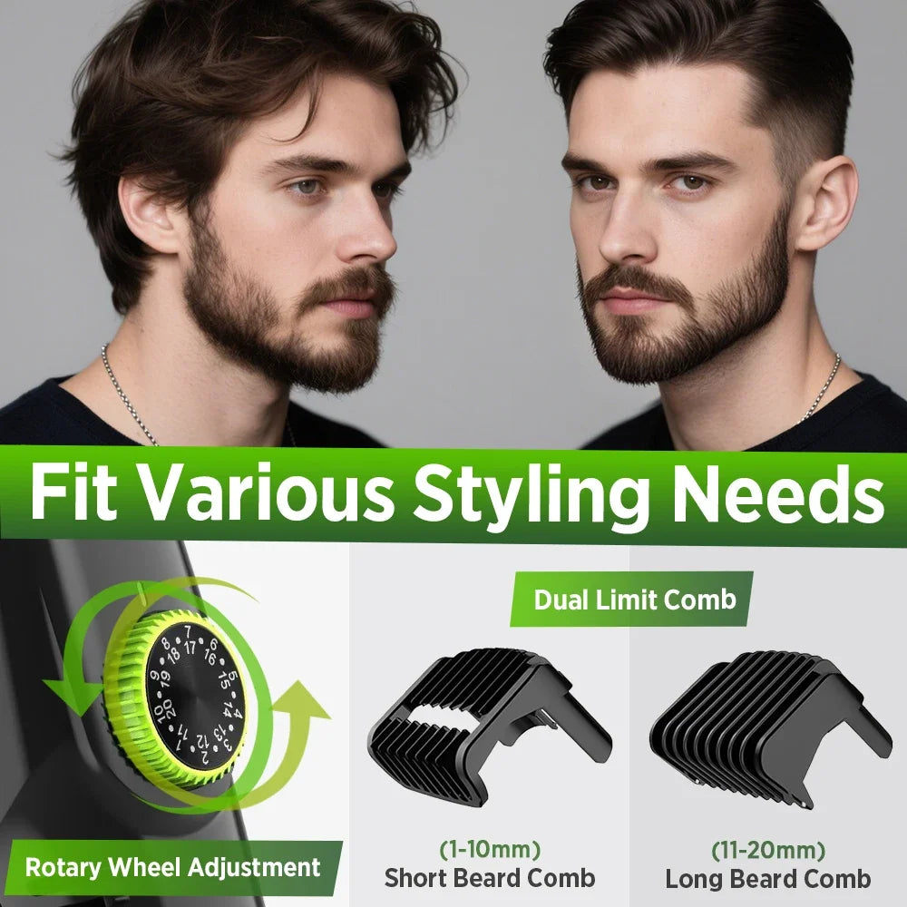 Bathroom Cordless Electric Men Beard Hair Trimmer For Easy Grooming - 4