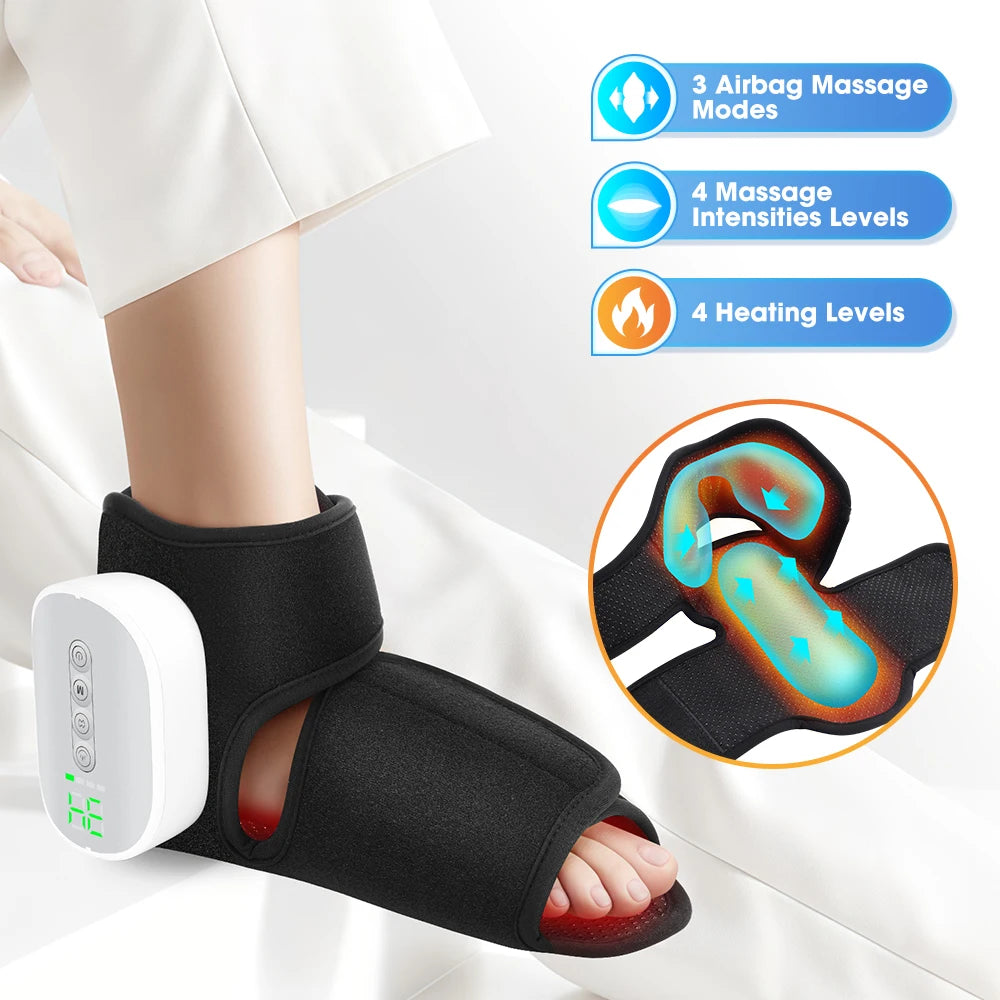 Home Office Relax Foot Massager with Heat and Air Compression - 7